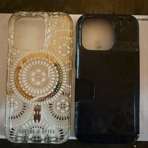 Black and Clear Phone Case Set